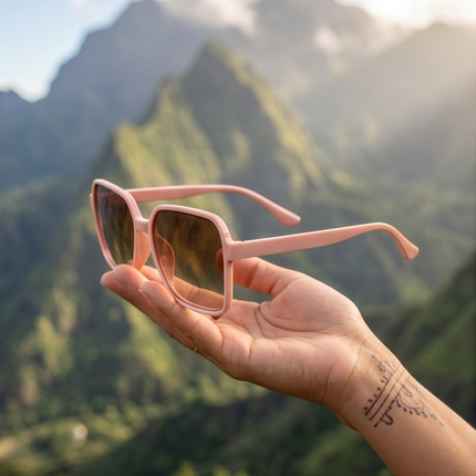 Caramel Sweet Glow – Lunettes Marron Dégradé