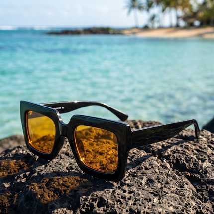Amber Vision – Lunettes Jaune Foncé