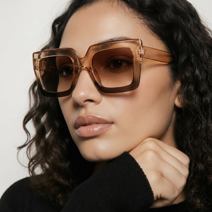 Golden Frame – Lunettes Marron & Doré