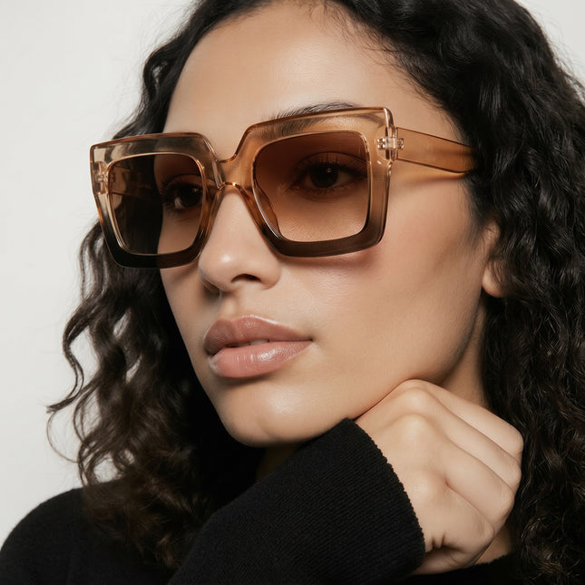 Golden Frame – Lunettes Marron & Doré