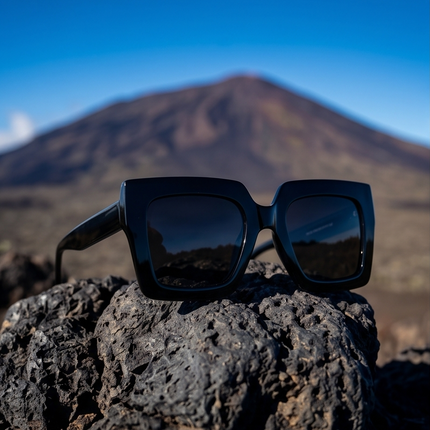 Obsidian Edge – Lunettes Noires Carrées