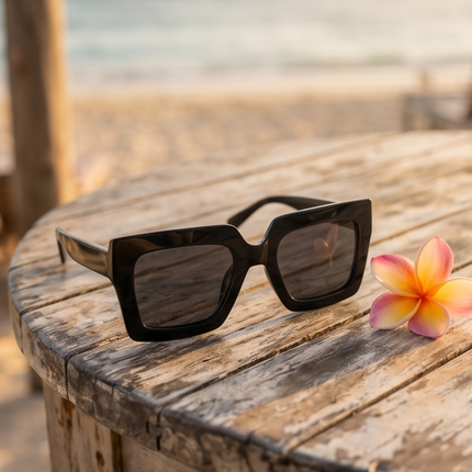 Obsidian Edge – Lunettes Noires Carrées