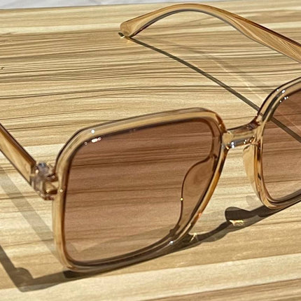 Honey Shine – Lunettes Transparentes Ambrées