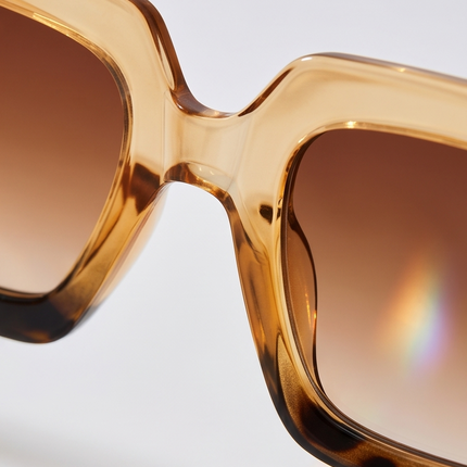 Golden Frame – Lunettes Marron & Doré