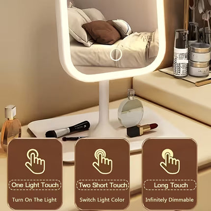 LumiGlow – Miroir LED Rechargeable