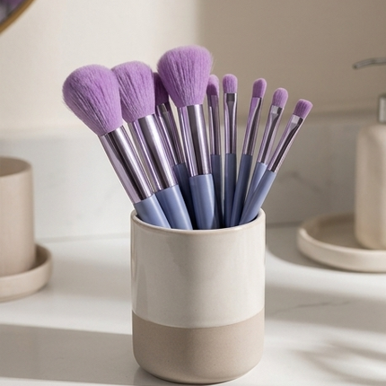 GlowBrush – Ensemble 13 Pinceaux + Trousse Ultra-Douce