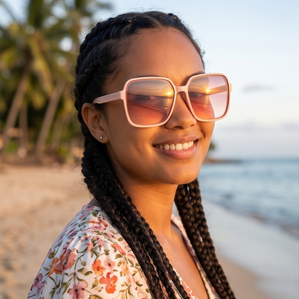 Purple Sunset – Lunettes Dégradé Violet & Rose