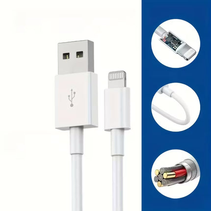 ChargeLink Pro – Câbles Lightning Haute Durabilité - 1 Pièce