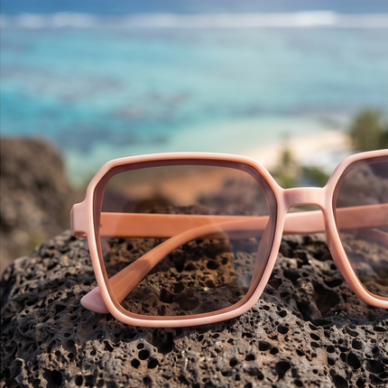 Caramel Sweet Glow – Lunettes Marron Dégradé