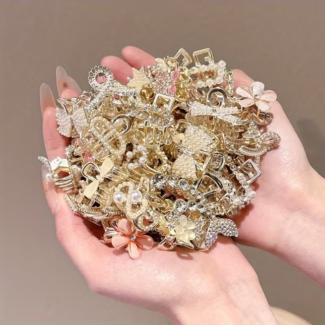 Shine Elegance – Lot de 12 Pinces à Cheveux Strass