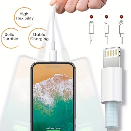 ChargeLink Pro – Câbles Lightning Haute Durabilité - 1 Pièce