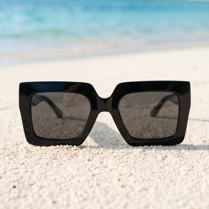 Obsidian Edge – Lunettes Noires Carrées