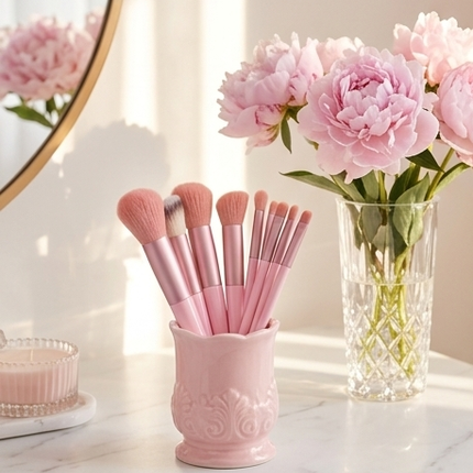 SmoothBrush – Ensemble 13 Pinceaux (Hypoallergéniques, Nylon & ABS)