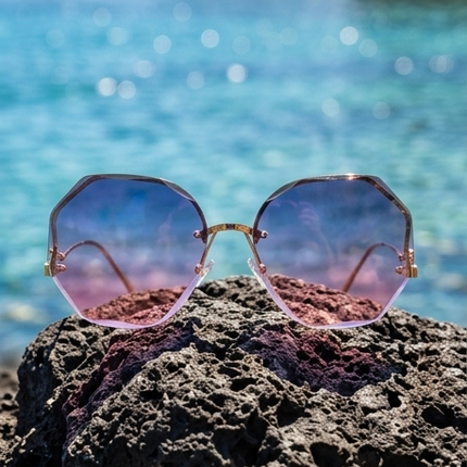 Lunettes de Soleil Femme – Style Vintage Carré Iconique Élégante