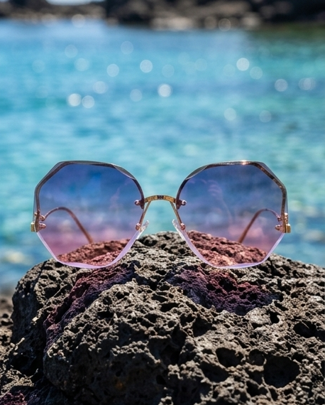 Lunettes de Soleil Femme – Style Vintage Carré Iconique Élégante