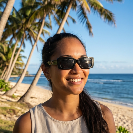 Lunettes mode rétro noires – Style Classique