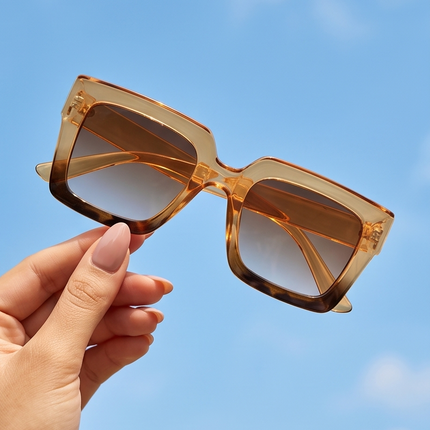 Golden Frame – Lunettes Marron & Doré