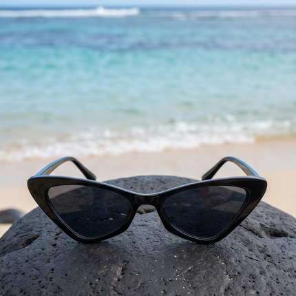 Lunettes fashion noires – Look Moderne & Minimaliste