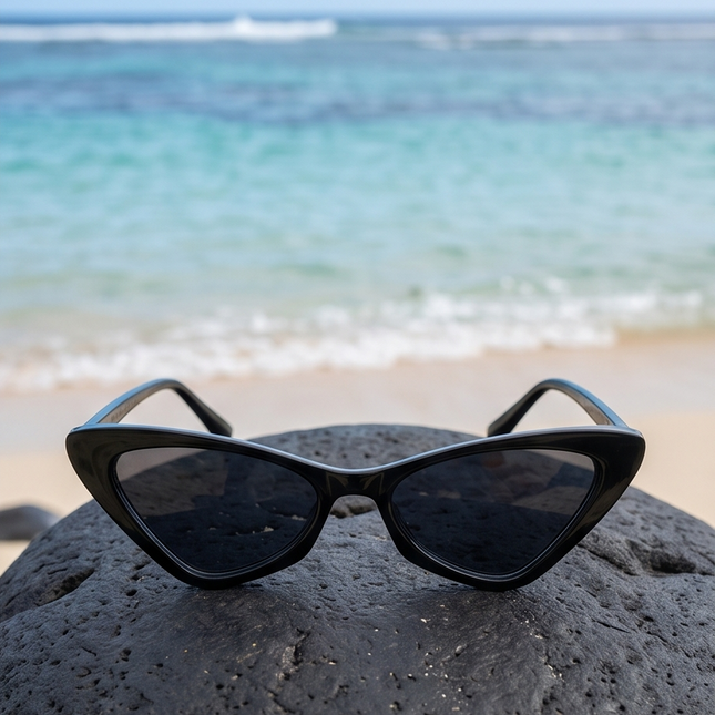 Lunettes fashion noires – Look Moderne & Minimaliste