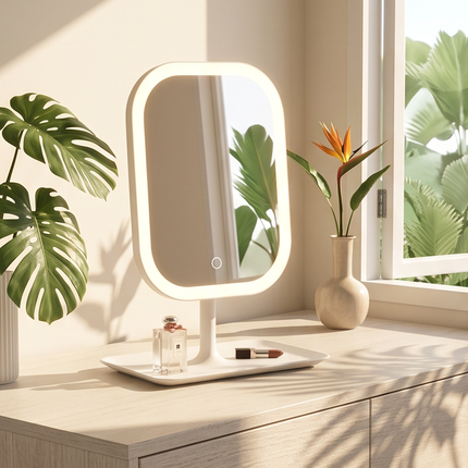 LumiGlow – Miroir LED Rechargeable