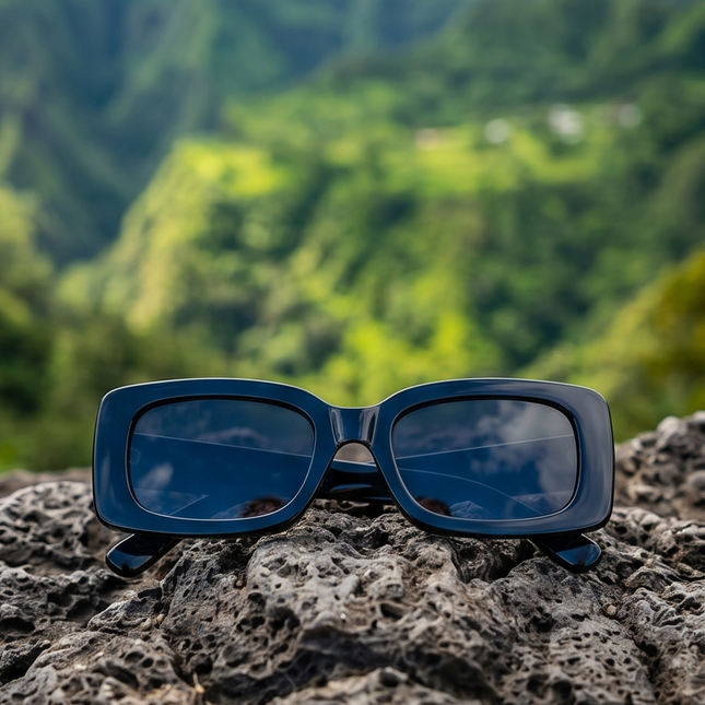 Lunettes mode rétro noires – Style Classique