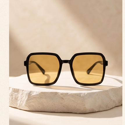 Golden Hue – Lunettes Teinte Jaune Chic