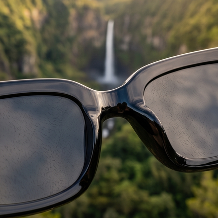 Lunettes mode rétro noires – Style Classique