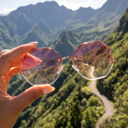 Lunettes de Soleil Femme – Style Vintage Carré Iconique Élégante