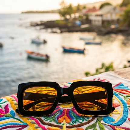 Amber Vision – Lunettes Jaune Foncé