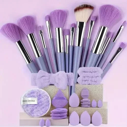 GlowBrush – Ensemble 13 Pinceaux + Trousse Ultra-Douce