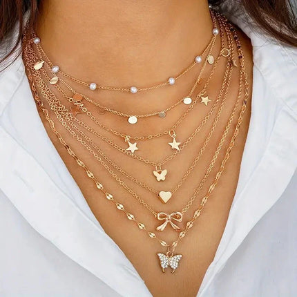 SummerWings – 7 Modèles de Colliers doré - Vendu 1pcs