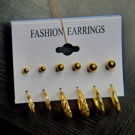 Clara | Boucle d'oreille - 6 paires