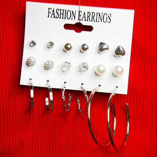 Cyrielle | Boucle d'oreille - 9 paires