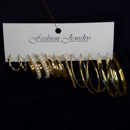 Aurora – Lot de 6 paires de boucles d’oreilles