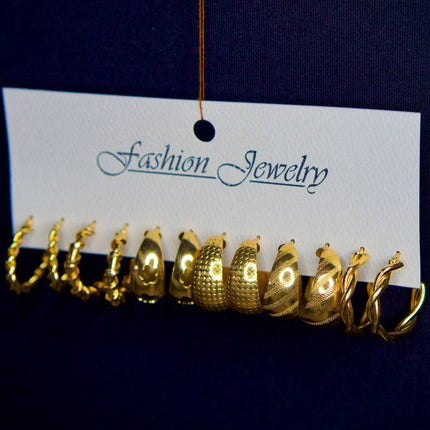 Victoria – Lot de 6 paires de boucles d’oreilles