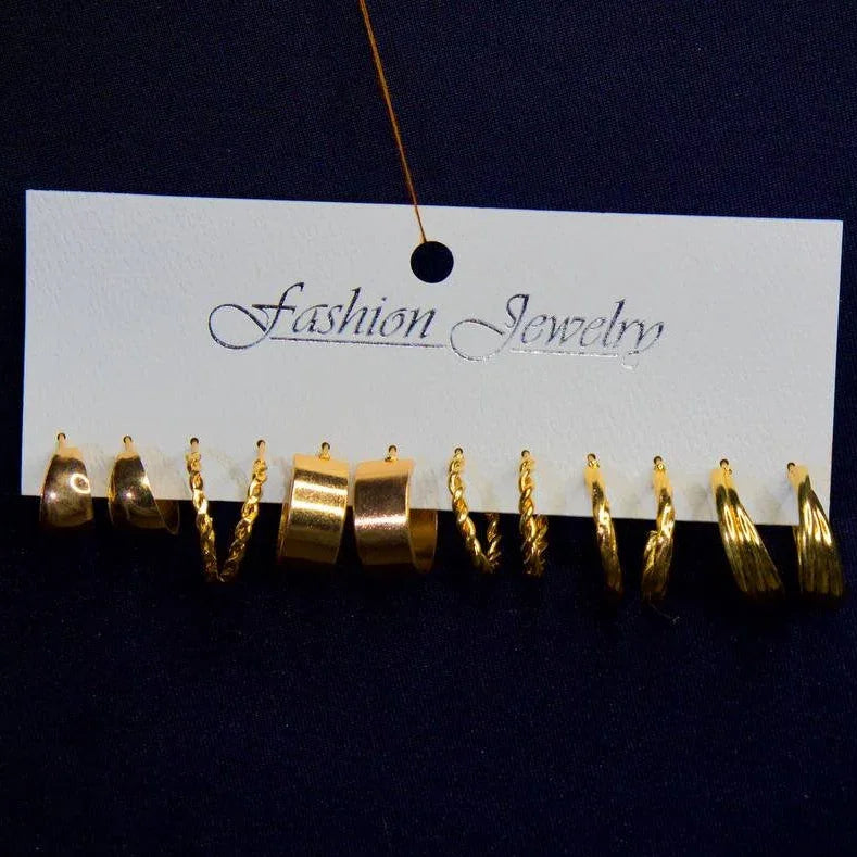 Anastasia – Lot de 6 paires de boucles d’oreilles