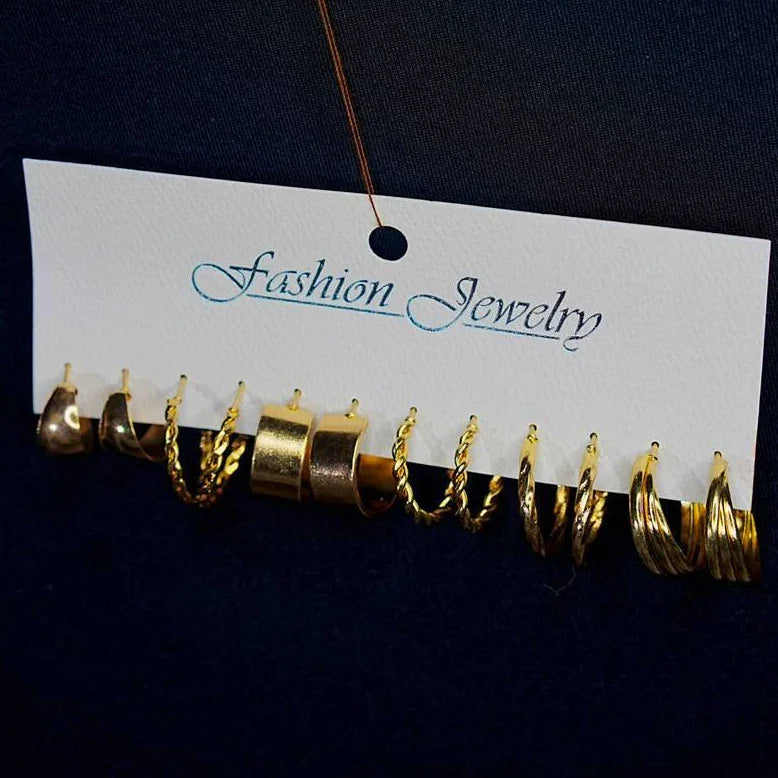 Anastasia – Lot de 6 paires de boucles d’oreilles