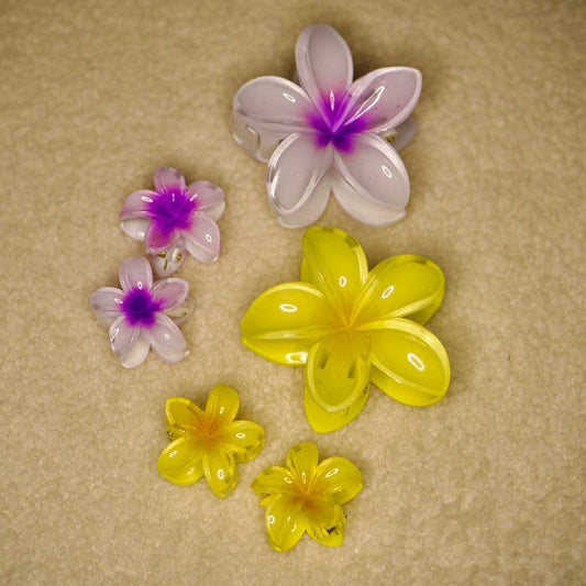 BloomClip – Épingles à Cheveux Fleur - 2 Tailles / 2 Coloris