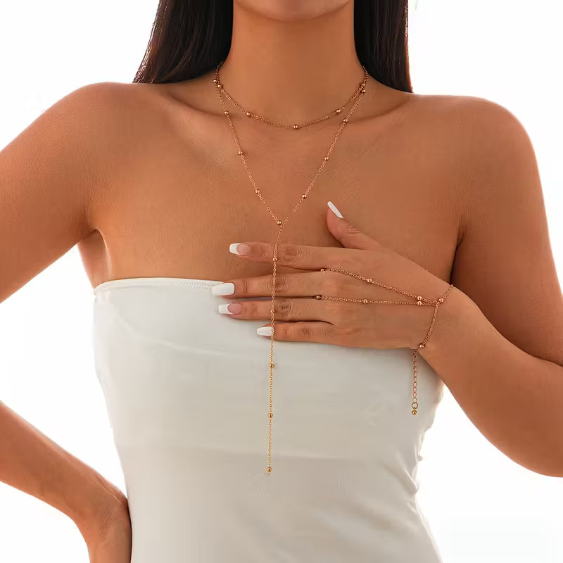 PearlYline – Collier Long Boho Multicouche