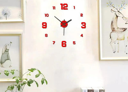 Horloge murale créative sans cadre - Décalque mural - Silencieuse pour la maison - Actoshine