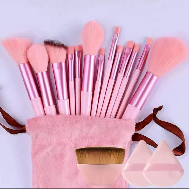 Ensemble de Pinceaux Maquillage Premium (13 pièces) – Douceur Absolue & Finition Parfaite