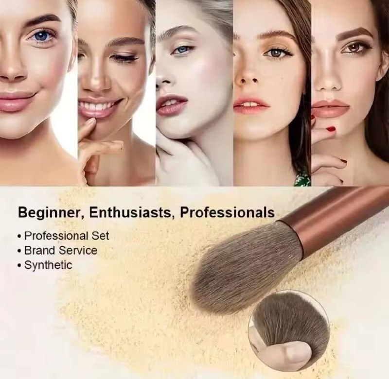 Ensemble de Pinceaux Maquillage Premium (13 pièces) – Douceur Absolue & Finition Parfaite