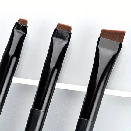 Set de 3 Pinceaux Précision – Eyeliner, Sourcils & Ombre à Paupières
