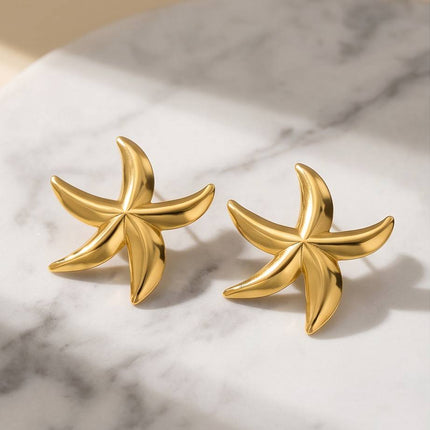 Stella | Boucle d'oreille pour femme - Etoile de mer - Design fine