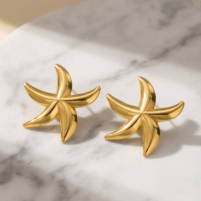 Stella | Boucle d'oreille pour femme - Etoile de mer - Design fine