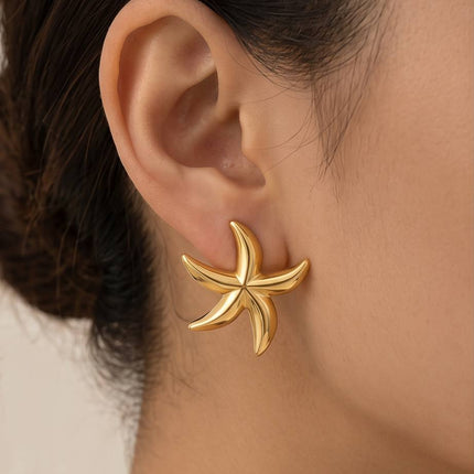 Stella | Boucle d'oreille pour femme - Etoile de mer - Design fine
