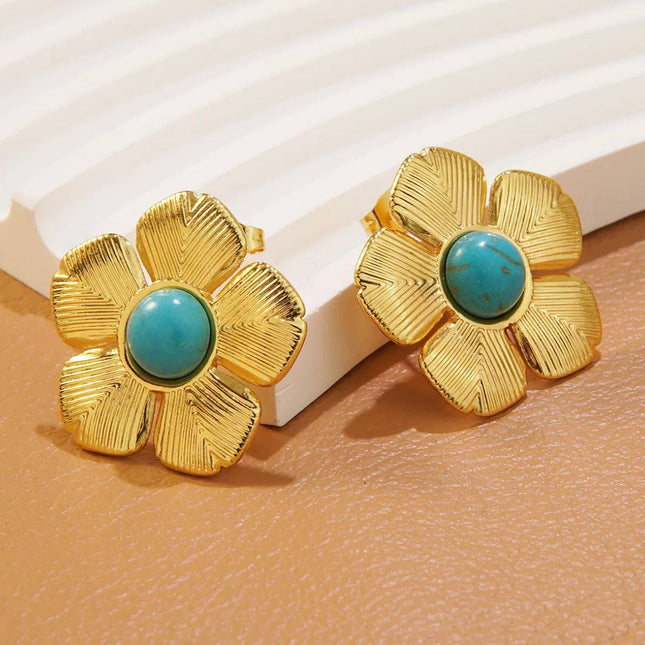 Camélia | Boucle d'oreille tendance - Femme des îles