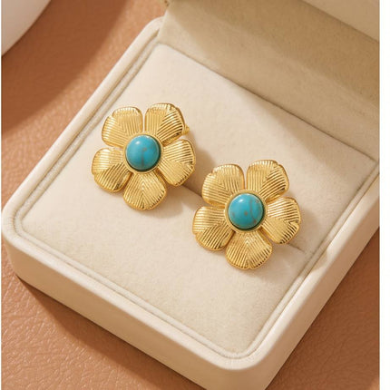 Camélia | Boucle d'oreille tendance - Femme des îles
