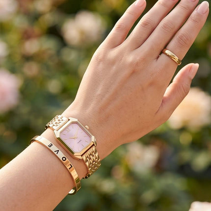 Divéa | Ensemble de Montre & Bracelet pour femme - Chic, Décontracté & Love - 3 Coloris