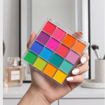 Palette de Maquillage - 16 couleurs  - Brillant & Mat | Fanty Chic